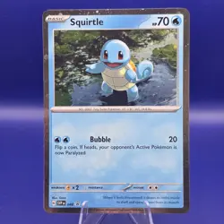 Squirtle (Cosmos Holo) 048 Scarlet & Violet Black Star Promo Pokemon NM - Image 1