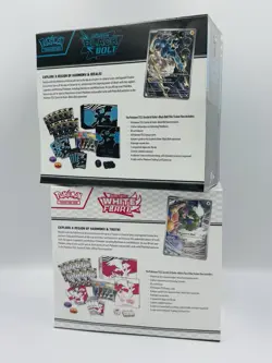 Pokemon TCG SEALED Bundle Lot- Black Bolt ETB + White Flare ETB + Booster Packs - Image 3