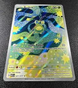 Pokemon Budew Illustration Rare IR Full Art Holo 221/217 Ascended Heroes - Image 2