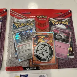 Pokemon Tcg: Armarouge, Revavroom Houndstone Foil, W/2 Booster Packs X2& Pokepez - Image 3