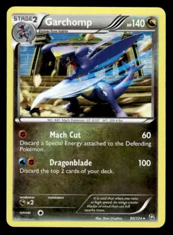 Pokemon Garchomp Dragons Exalted Holo Rare Holo #90/124 ESE - Image 1