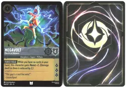 Disney Lorcana TCG Megavolt - Electrical Menace 186/207 Uncommon Foil Attack Of - Image 3