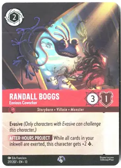 Disney Lorcana TCG Randall Boggs - Envious Coworker 217/207 Epic Foil Attack Of - Image 1