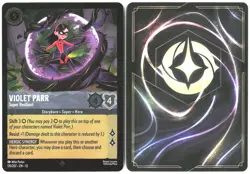 Disney Lorcana TCG Violet Parr - Super Resilient 176/207 Super Rare Foil Shimmer - Image 3