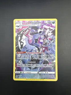 Pokemon TCG Astral Radiance Trainer Gallery Galarian Obstagoon Card TG10/TG30 NM - Image 1