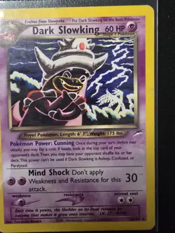 Nintendo Pokemon TCG Dark Slowking 20/105 Neo Destiny Regular Rare Eng HP60 - Image 1