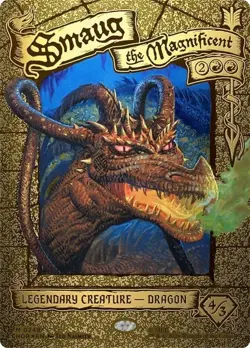 Smaug The Magnificent Lord of the Rings: The Hobbit Gold 249 Playtest Card - Image 1