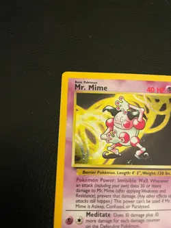 Vintage WOTC Mr. Mime Holo 6/64 Jungle Pokemon Card 1999 LP - Image 3