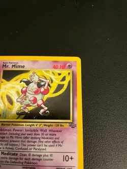 Vintage WOTC Mr. Mime Holo 6/64 Jungle Pokemon Card 1999 LP - Image 4