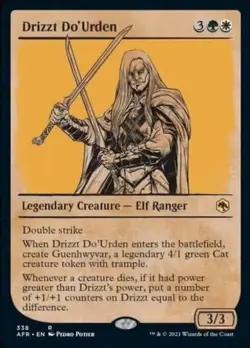 Drizzt Do'Urden (Showcase) - Near Mint MTG Adventures in the Forgotten Realms - Image 1