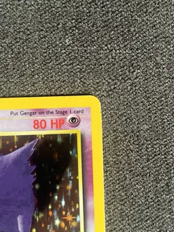 Pokemon Gengar Fossil Holo Rare Card 5/62 Unlimited LP WOTC 1999 - Image 4