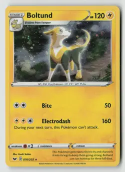 Boltund (Cosmos Holo) [MCAP - 076/202] LP Pokemon Miscellaneous Cards & Products - Image 1