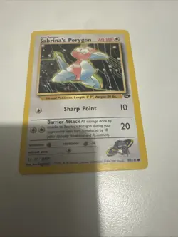 Pokemon TCG Sabrina's Porygon Gym Challenge 1st Edition Common Card 98/132 LP - Image 1