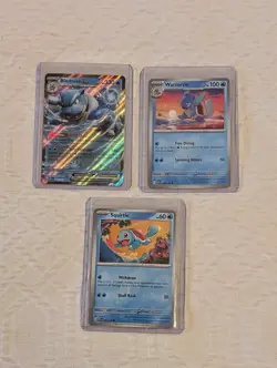 Pokemon TCG 151 - Blastoise Set- Double Rare - 07 & 08 & 09 / 165 - Image 1