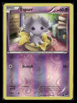 Espurr 58/122 Common BREAKpoint Pokemon Reverse Holo Near Mint - Image 1
