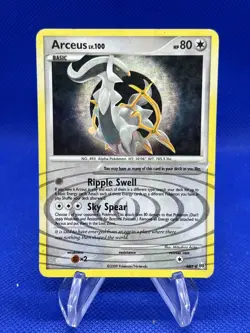2009 Pokemon Platinum Arceus LV.100 AR5 Holo Rare MP - Image 1