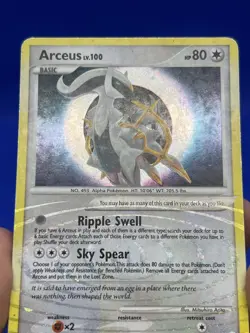 2009 Pokemon Platinum Arceus LV.100 AR5 Holo Rare MP - Image 3
