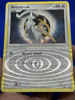2009 Pokemon Platinum Arceus LV.100 AR5 Holo Rare MP - Image 5