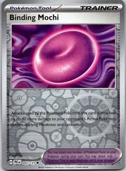 Binding Mochi - Prismatic Evolutions (NM) Reverse Holo 95/131 Pokemon Tool - Image 1