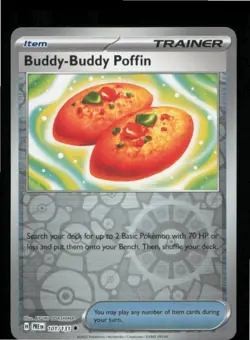 Buddy-Buddy Poffin 101/131 SV: Prismatic Evolutions Pokemon Reverse Holo NM - Image 1