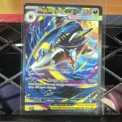 Pokemon TCG Mega Sharpedo ex Me02: Phantasmal Flames 127/094 FA Holo EN 330 HP - Image 1