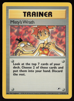 Misty's Wrath 114/132 Uncommon Gym Heroes Pokemon Unlimited LP - Image 1