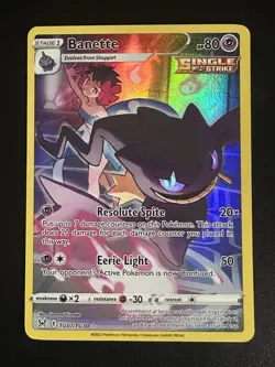 Banette TG07/TG30 Pokemon Lost Origin Trainer Gallery Full Art Holo NM - Image 3