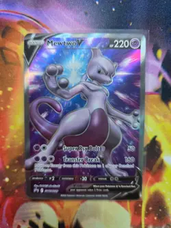 MEWTWO V SWSH229 Holo Promo Sword & Shield Promo Pokemon Near Mint - Image 1