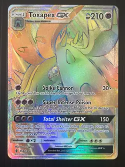 Toxapex GX (Secret) 154/145 SM - Guardians Rising NM Pokemon Fast Shipping - Image 1