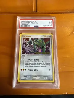 Rayquaza 9/106 EX Emerald Reverse Holo Rare English 2005 PSA 5 - Image 1