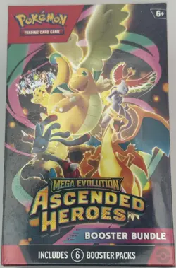 Pokemon TCG Ascended Heroes Factory Sealed New Booster Bundle | 6 Packs - Image 2