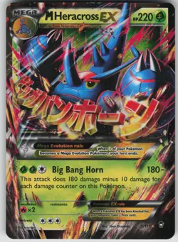 Pokemon TCG M Heracross EX Ultra Rare XY - Furious Fists 5/111 - Image 1