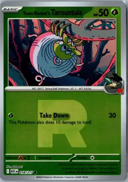 Team Rocket's Tarountula (Rocket) - 018/217 - Ascended Heroes - Reverse Holo NM - Image 1