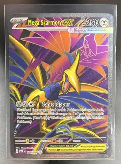 2026 Pokemon Perfect Order Mega Skarmory ex Ultra Rare Holo 106/088 - Image 1