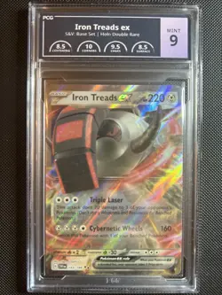 143/198 Iron Treads ex Holo Double Rare Pokemon Scarlet and Violet PCG MINT 9! - Image 1