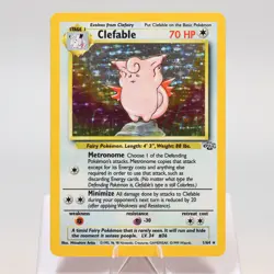Pokemon TCG - Clefable 1/64 Jungle Holo Rare WOTC - EXC/NM - Image 2