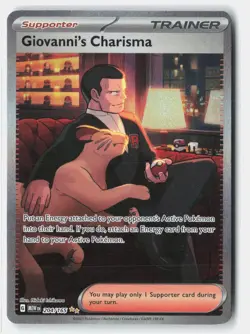 Giovanni's Charisma 204/165 Special Illustration Rare 151 Pokemon Holo Near Mint - Image 1