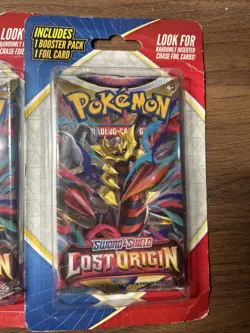 Pokemon Sword & Shield Lost Origin 4 Booster Pack 4 Foil Card 2022 Brand New - Image 2