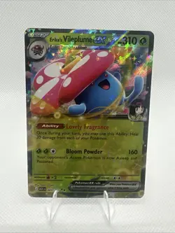 Erika's Vileplume ex 003/217 Double Rare Ascended Heroes Pokemon Holo Near Mint - Image 1