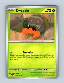 Dwebble 011/182 Common Destined Rivals Pokemon Near Mint - Image 1