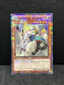 Yugioh Constellar Algiedi SP15-EN007 Shatterfoil Rare 1st edition NM - Image 1