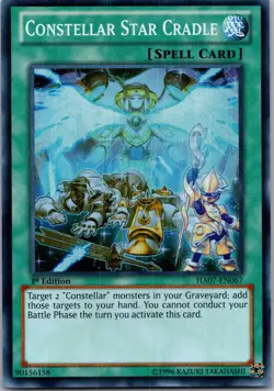 Yugioh Constellar Star Cradle HA07-EN067 1st Edition Super Rare NM - Image 1