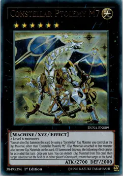 Yugioh Constellar Ptolemy M7 DUSA-EN089 1st Edition Ultra Rare NM - Image 1