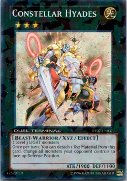 Yugioh Constellar Hyades DT07-EN037 Duel Terminal Super Parallel Rare NM - Image 1