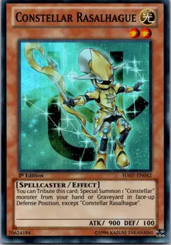 Yugioh Constellar Rasalhague HA07-EN042 1st Edition Super Rare NM - Image 1