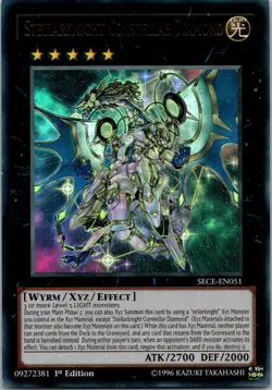 Yugioh Stellarknight Constellar Diamond SECE-EN051 1st Edition Ultra Rare NM - Image 1