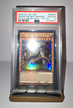 Yugioh Slifer the Sky Dragon Movie Pack MVP1-EN057 Ultra Rare PSA 10 Mint - Image 2