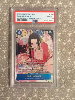 2025 ONE PIECE PROMOS ILLUSTRATION BOX VOL.1 #004 BOA HANCOCK PSA 10 - Image 1