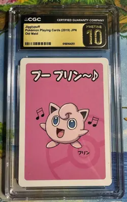 2019 Pokemon Playing Cards Japanese Old Maid Jigglypuff CGC 10 PRISTINE - Image 1
