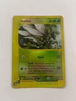 Scyther 106/147 Reverse Holo Aquapolis e-Reader Pokemon Card NM Vintage - Image 1
